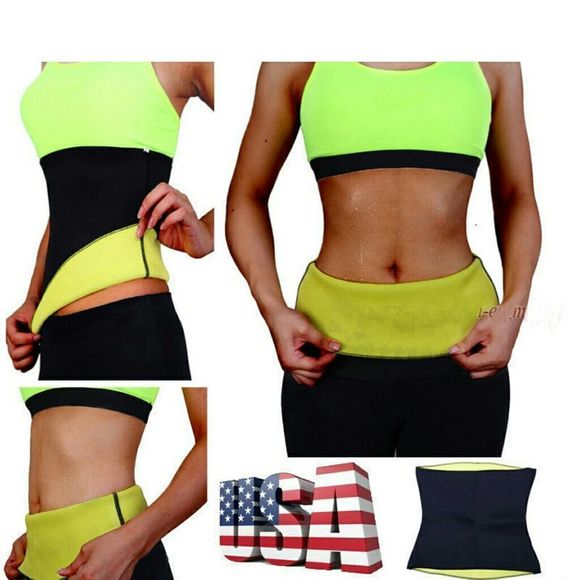 HOT SPORT NEOPRENE SPORT WAIST TRAINER TRIMMER bun - Picture 6 of 6